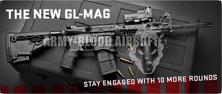Fab Defense GL-MAG M4 'Survival' Buttstock with 'Built-in' Mag Carrier (BK)