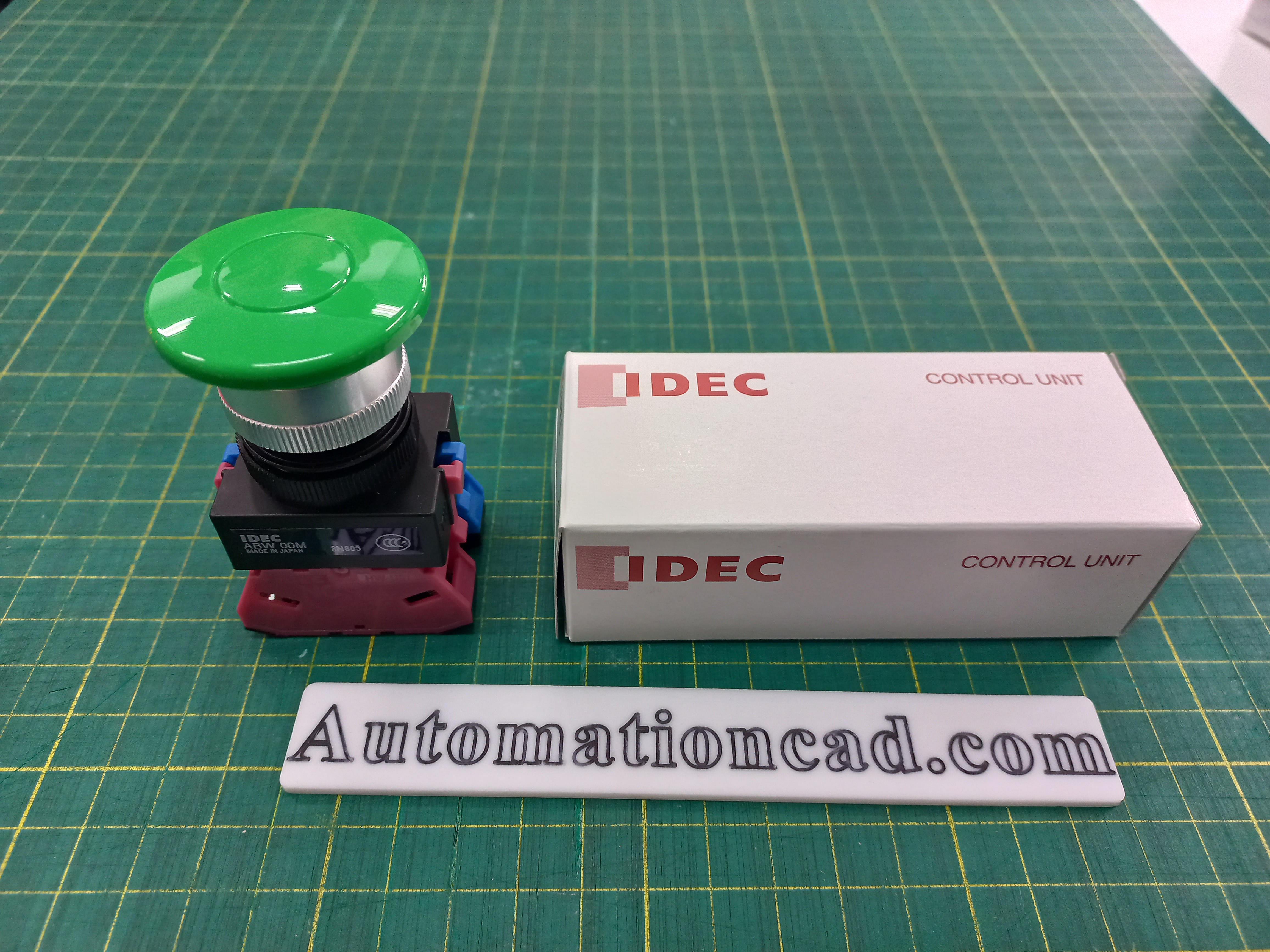 ปุ่มกด IDEC 1NO-1NC สวิตซ์กดหัวเห็ด รู 22 mm Push Button Switch