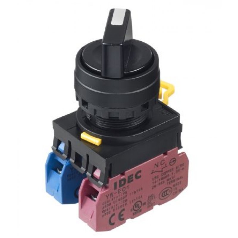 ซีเลคเตอร์สวิตช์ 2 จังหวะ แบบสปริง IDEC SELECTOR SWITCH SPRING 1NO1NC 22 mm