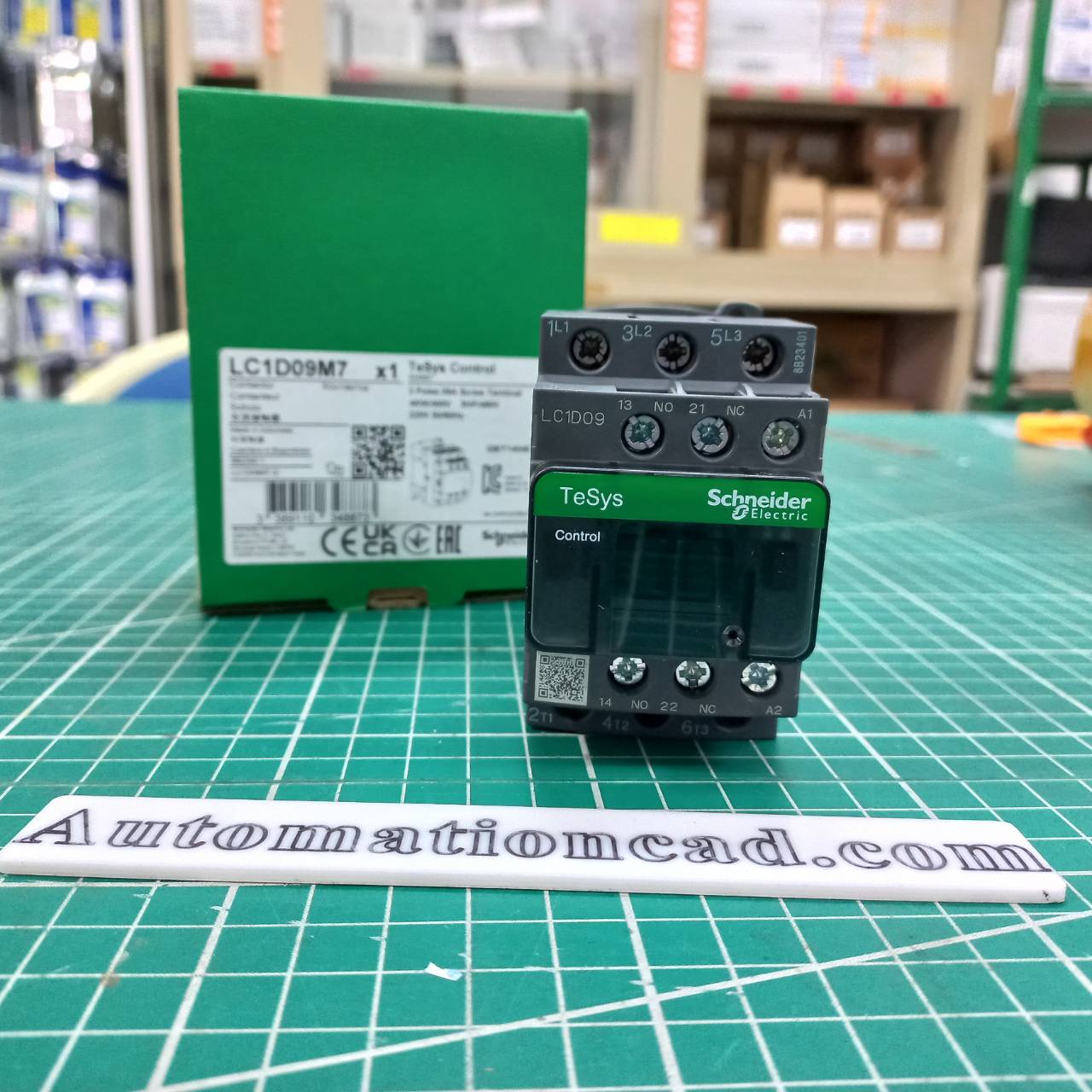 LC1D09M7 แมกเนติก คอนแทคเตอร์ SCHNEIDER MagneticContactor LC1D09M7 coil 220VAC ทนกระแสได้ 9A