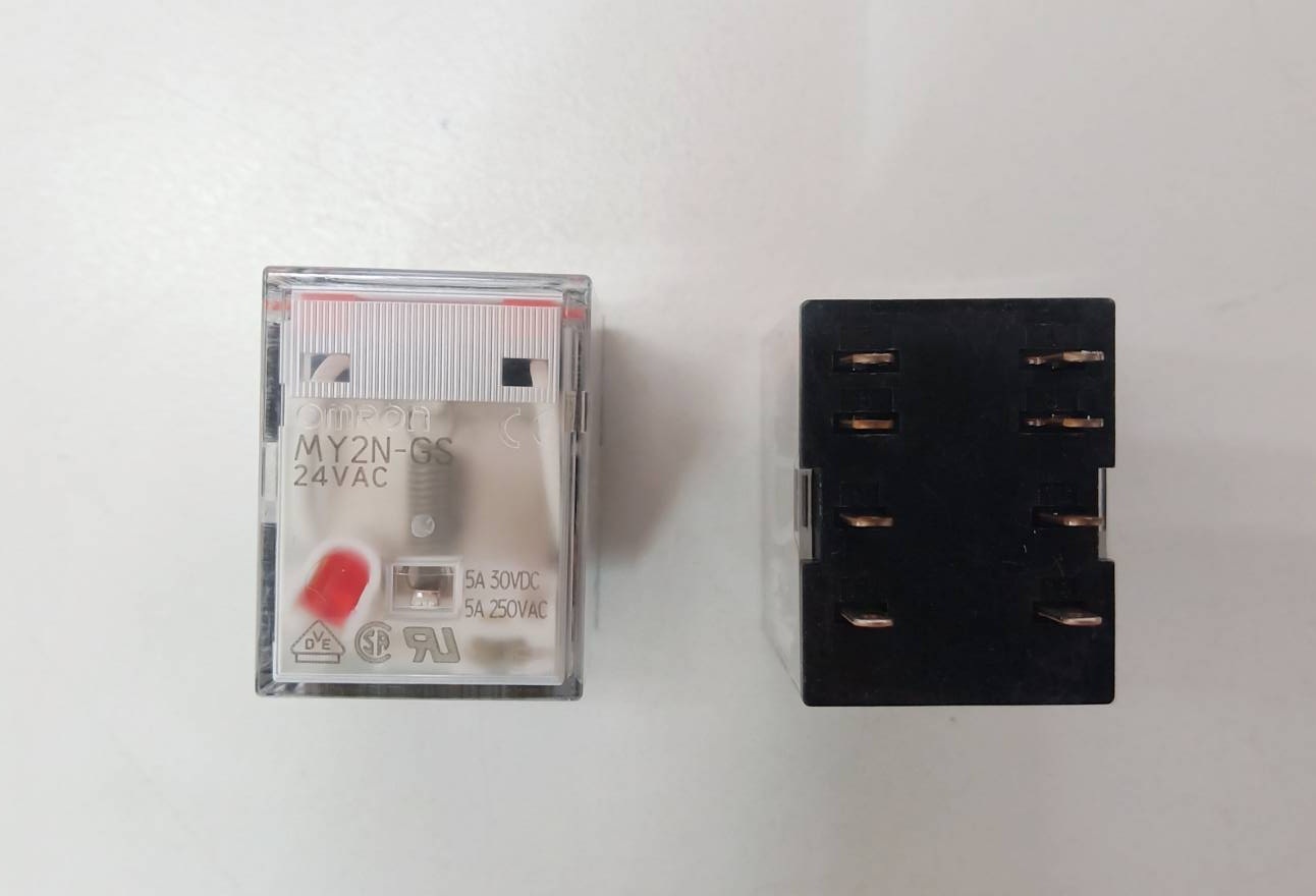 RELAY OMRON รีเลย์ MY2N-24VDC 2 CONTACT มีไฟ LED