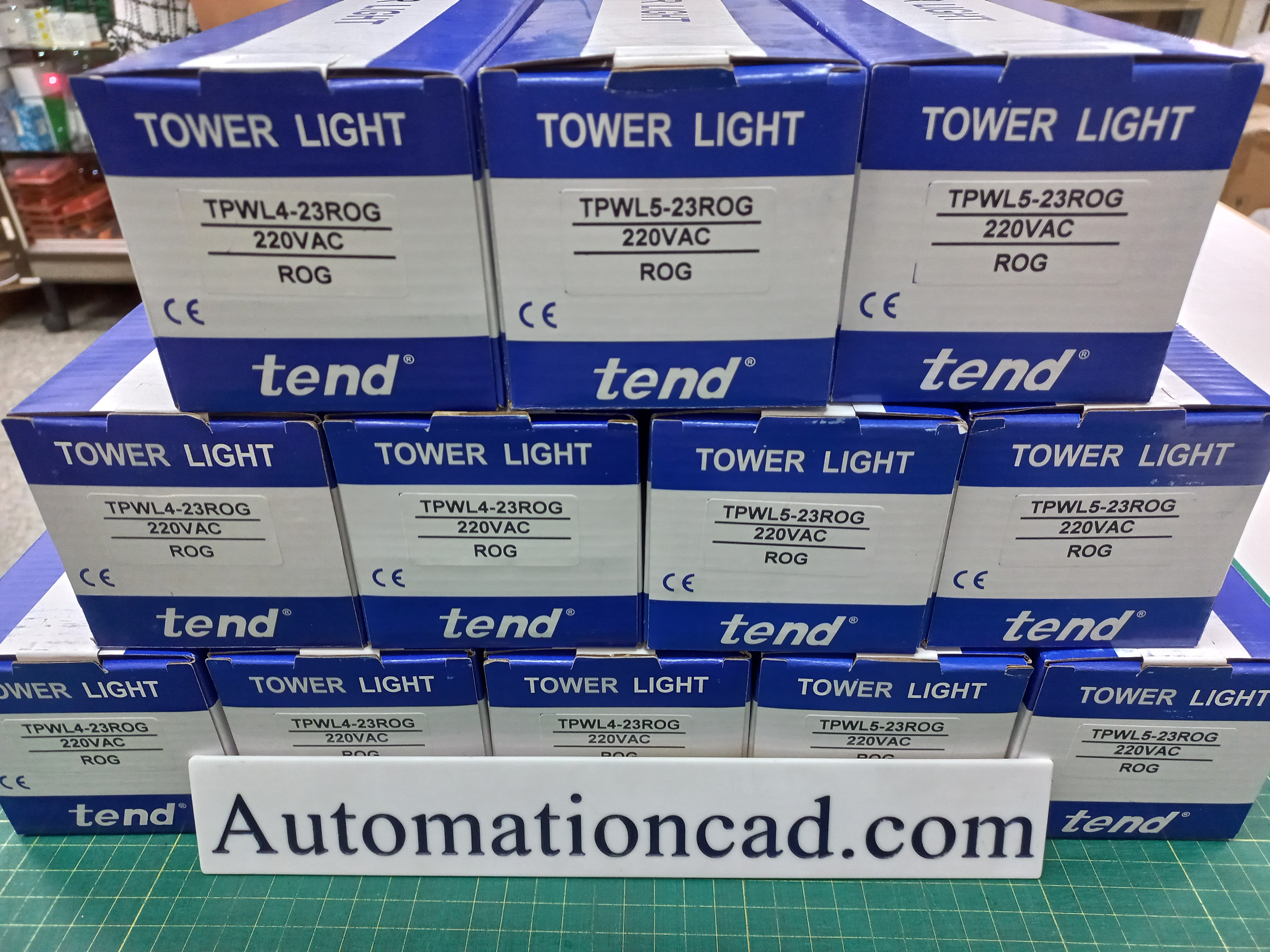 ทาวเวอร์ไลท์ Tower Light TEND ไฟสัญญาณต่อเนื่อง 220 VAC