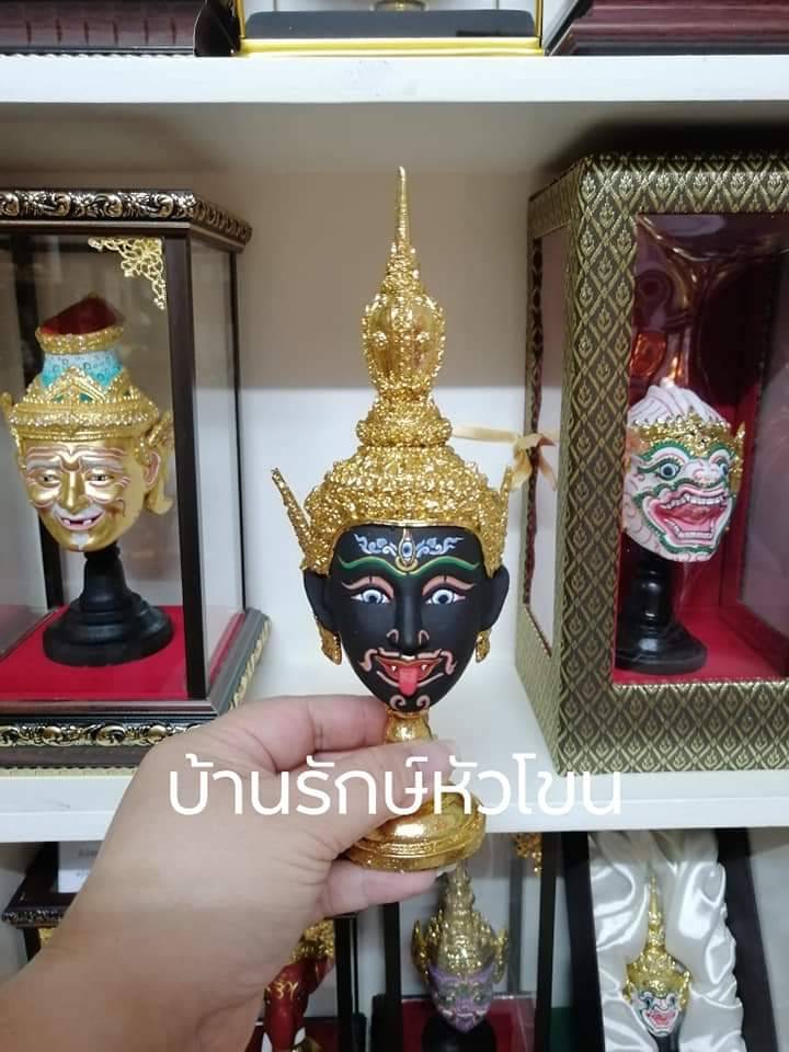 พระแม่กาลี ขนาดกลาง งานละเอียด เรซิ่นปิดทอง พร้อมฐานปิดทอง