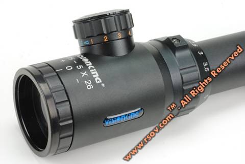 กล้อง Scope VISIONKING 1.25-5x26 ยาว กึ่งดอทกึ่งซูม