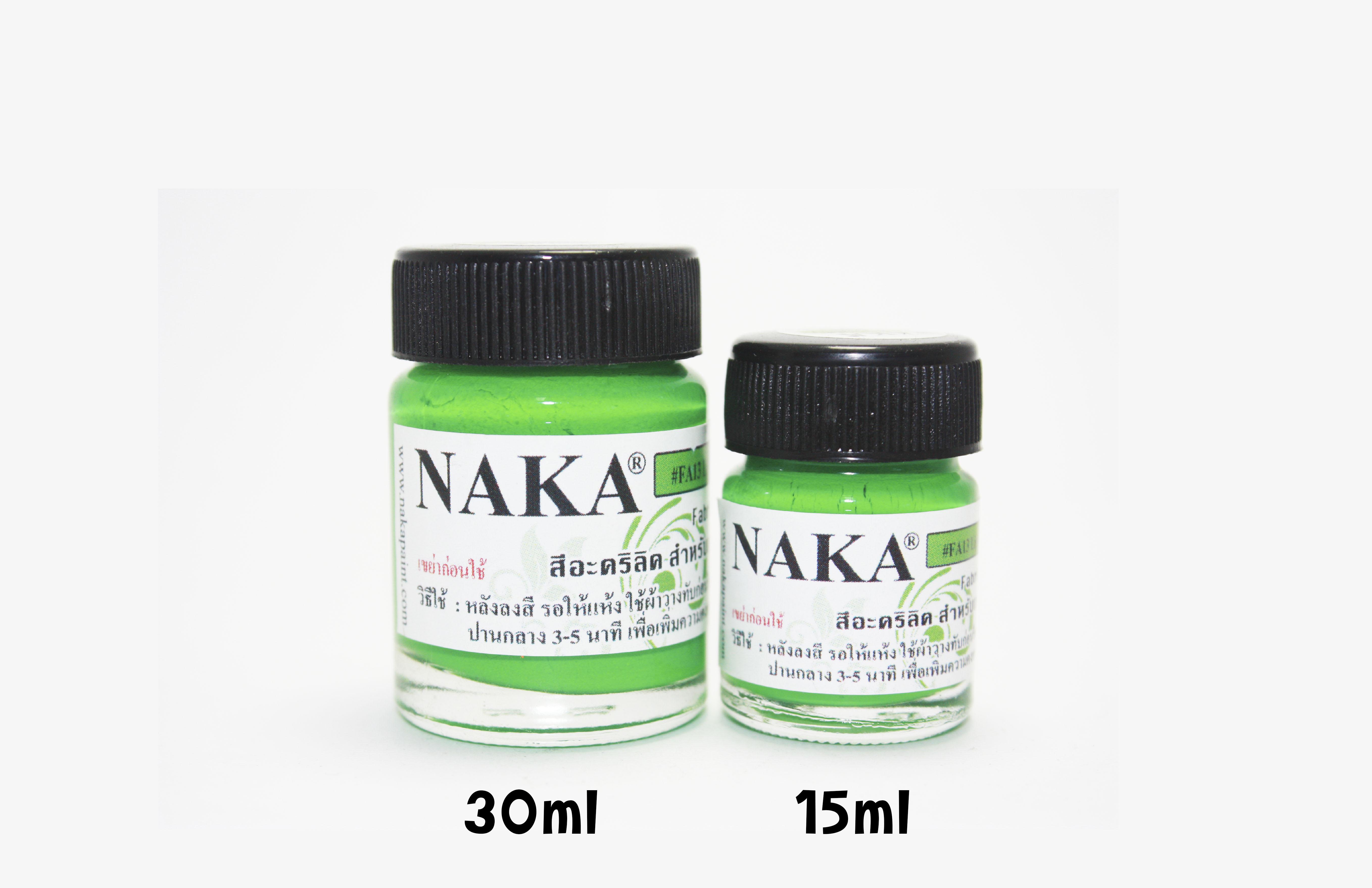 FA13 สีอะคริลิค สำหรับเพ้นท์ผ้า Light Green 30ml