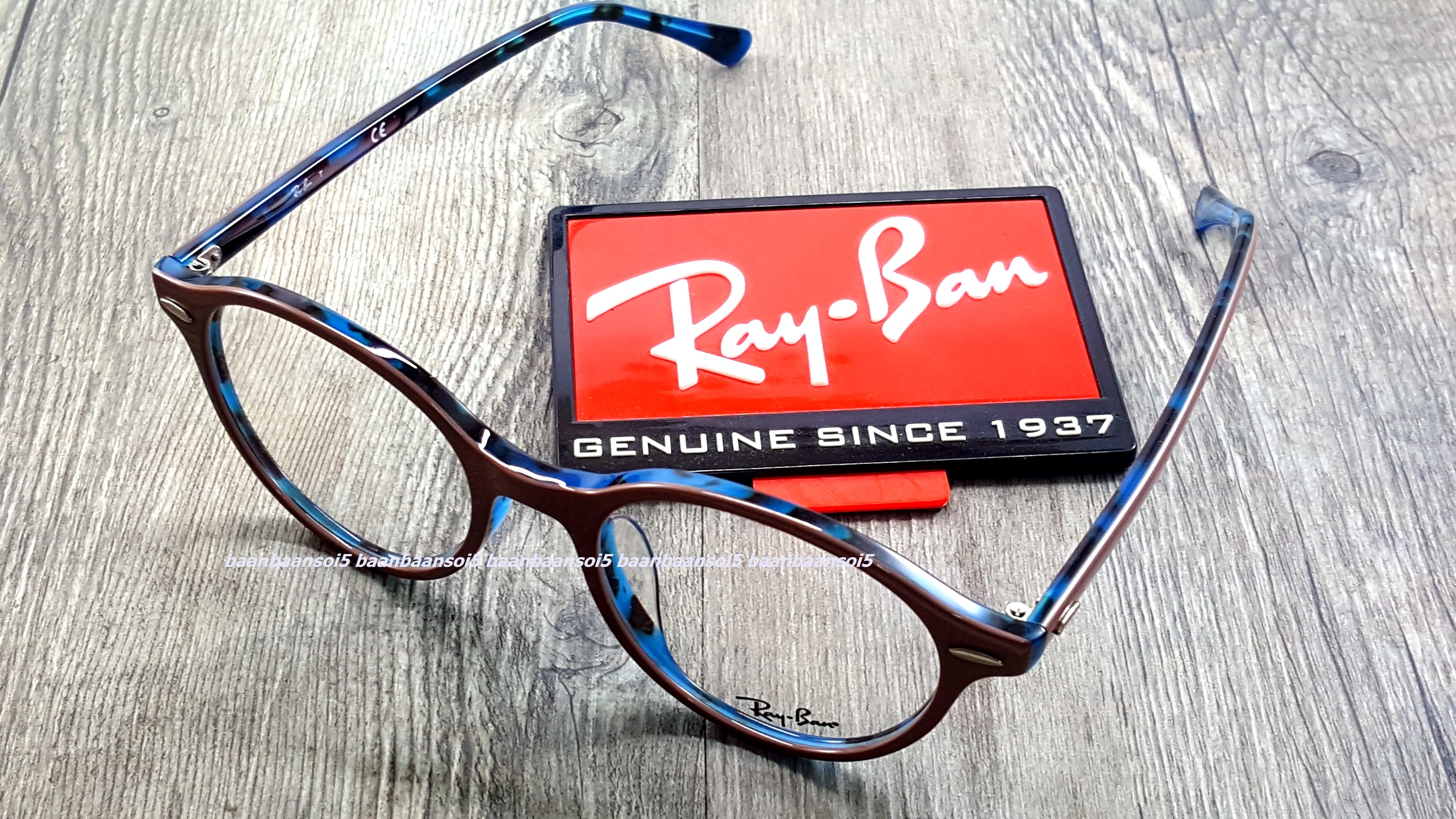 Rayban RX 7118F 5715 โปรโมชั่น กรอบแว่นตาพร้อมเลนส์ HOYA ราคา 4,900 บาท