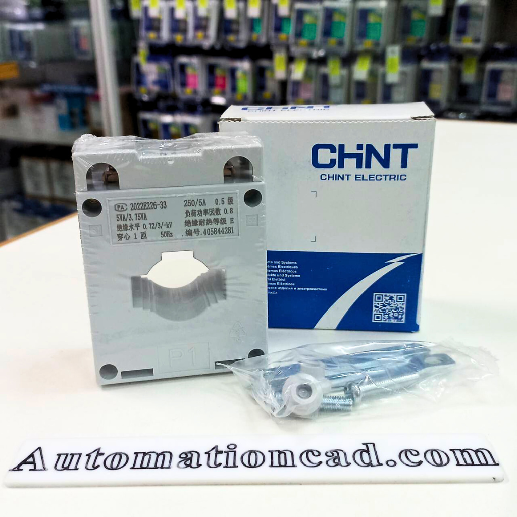 หม้อแปลงกระแสไฟฟ้า CT 250/5A CHINT BH-0.66 30I Class 0.5 Current Transformer