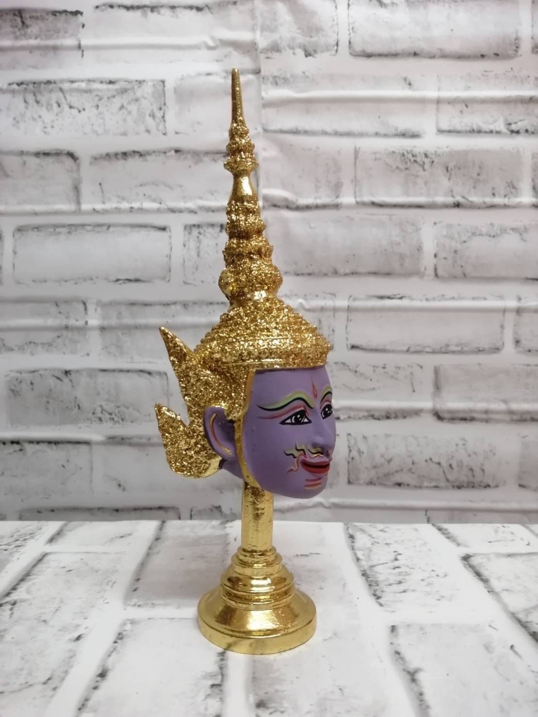 พระนารายณ์ ขนาดกลาง 4 นิ้ว พร้อมฐานทอง