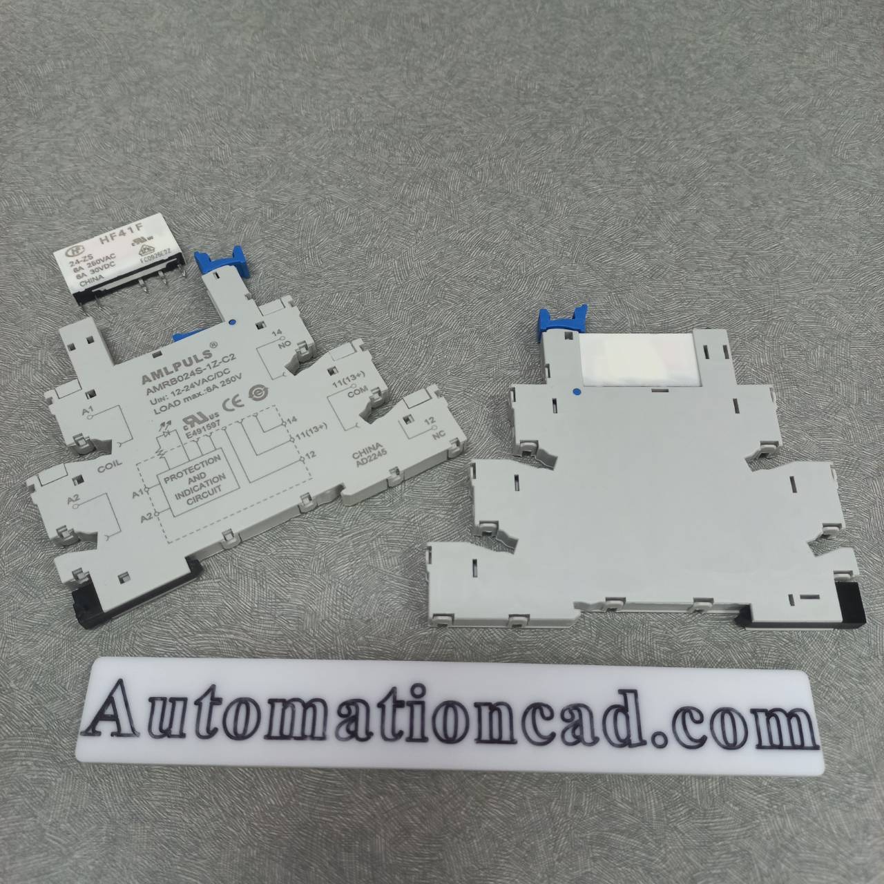 RELAY รีเลย์ 24Vdc พร้อมซอคเกต HF41 HONGFA SLIM RELAY 2966171 เทียบเท่ากับ 2961105 PHOENIX CONTACT