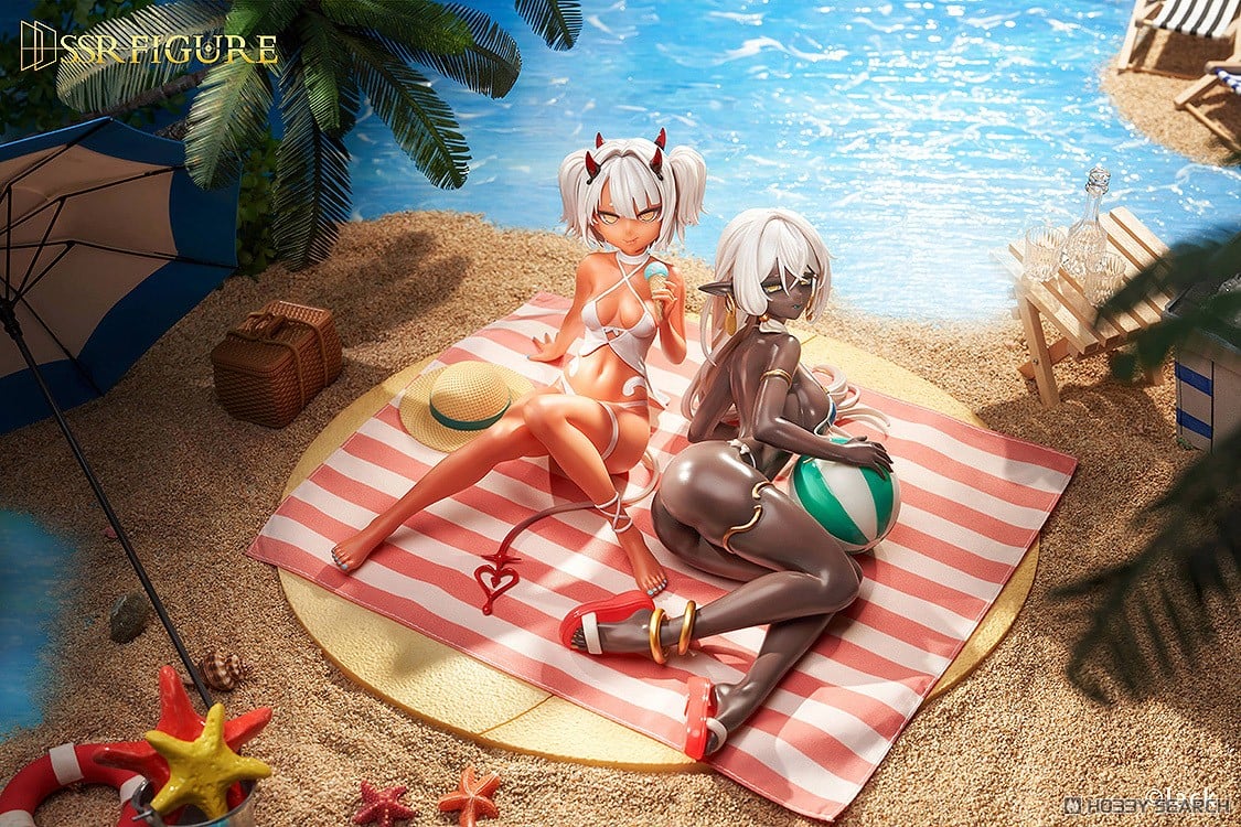 เปิดจอง : SSR FIGURE Caffeine-chan: / Dark Elf Dancer Summer Ver. Set