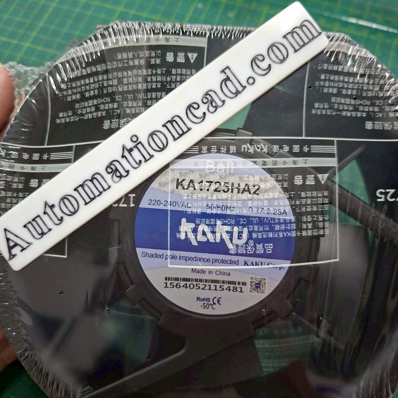 พัดลมระบายอากาศ KAKU ขนาด 6 นิ้ว 220VAC ลูกปืนแบบ Ball - KA1725HA2 Cable