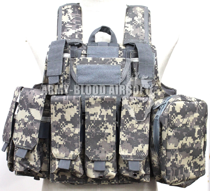 MAR Tactical CIRAS Armor Vest USMC Force Recon HEAVY DUTY Tactical Molle Combat Strike Plate Carrier Vest (ACU)