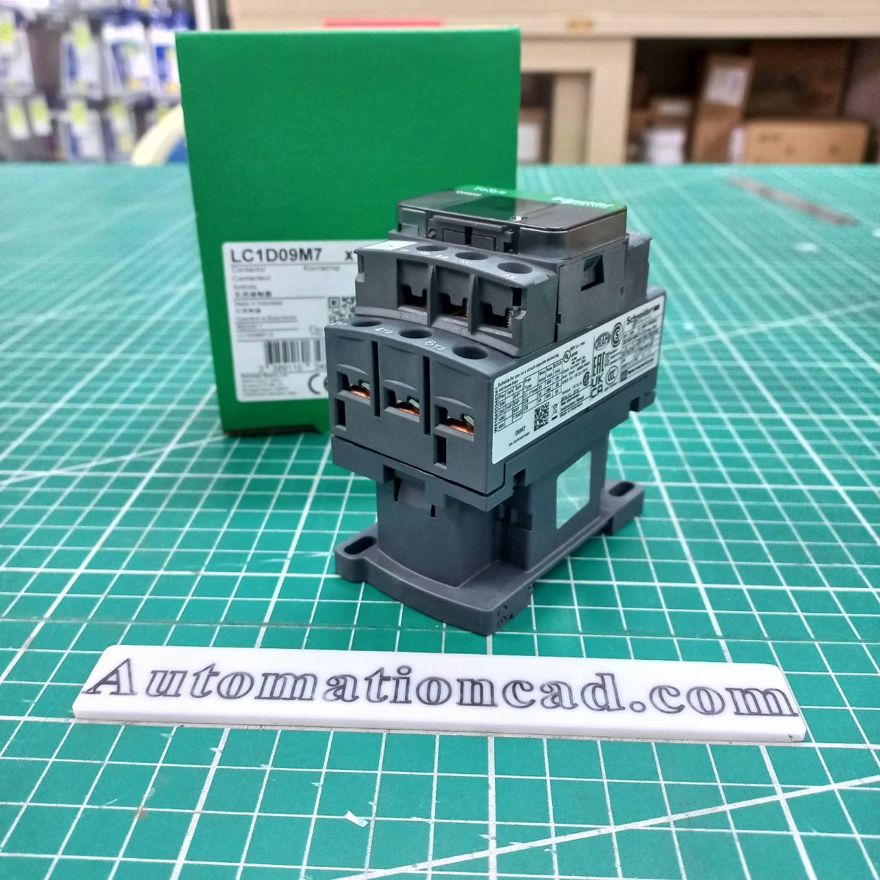 LC1D09M7 แมกเนติก คอนแทคเตอร์ SCHNEIDER MagneticContactor LC1D09M7 coil 220VAC ทนกระแสได้ 9A