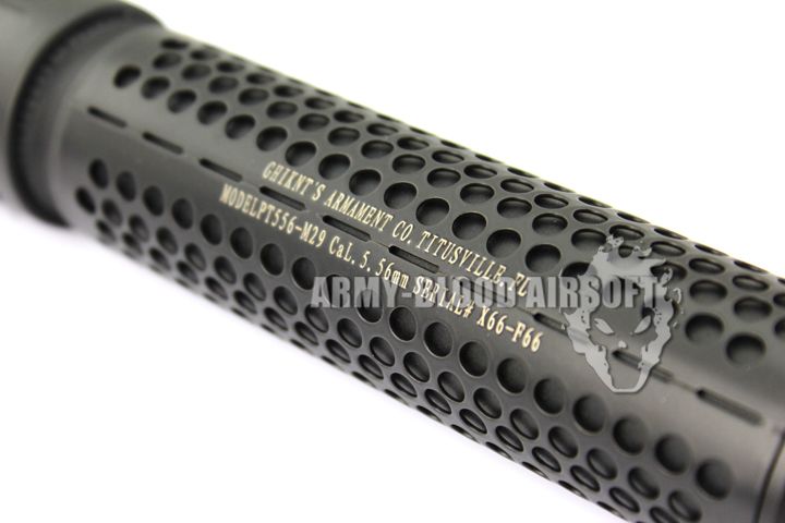 Knight's Armament QDC CQB Barrel Extension KAC 556 QDC CQB Airsoft Dummy Quick Detach Suppressor (CQB Length,BK)