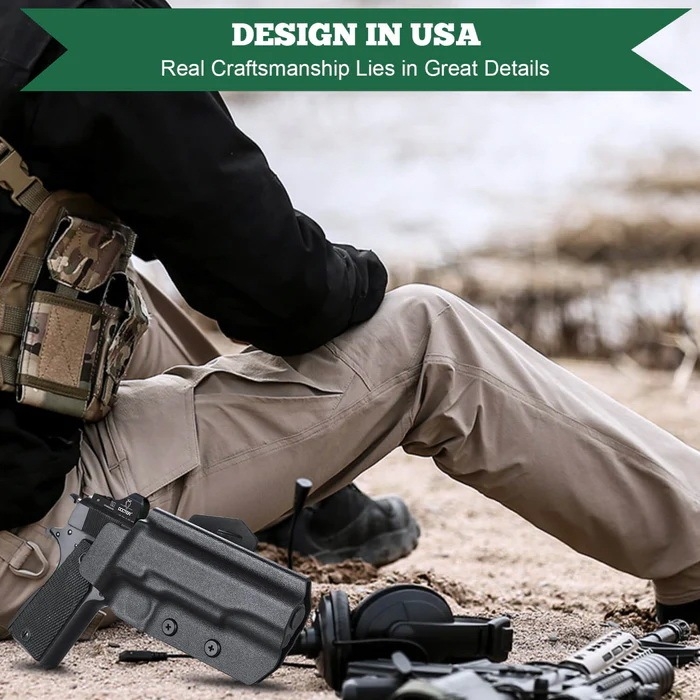 New. ซองพกนอก KYDEX Warriorland 1911 4.5"-5" ( ไม่มีราง ) Colt/ Kimber/ Springfield/ S&W/ Ruger/ Taurus/ ( OWB Kydex Holster Warriorland ) 📍Sig Sauer P320 📍Glock 19 Gen1-5 📍Glock 43/43X 📍1911 4.5"-5" ( ไ