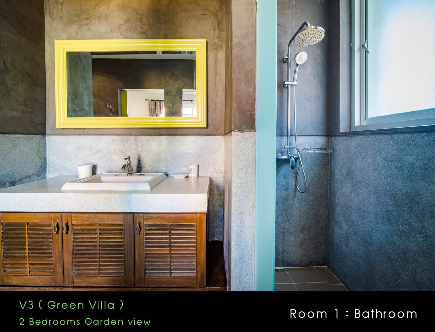 HR15023 บ้านพักหัวหิน บ้านทัศคานี บีช วิลล่า 3 ( Green 2Bed Garden View )