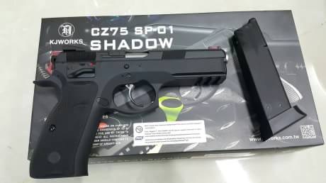 New.CZ75 SP-01 SHADOW KJWORKS 2 ระบบ แม็กแก็ซแรง กับ แม็ก Co2 ราคาพิเศษ