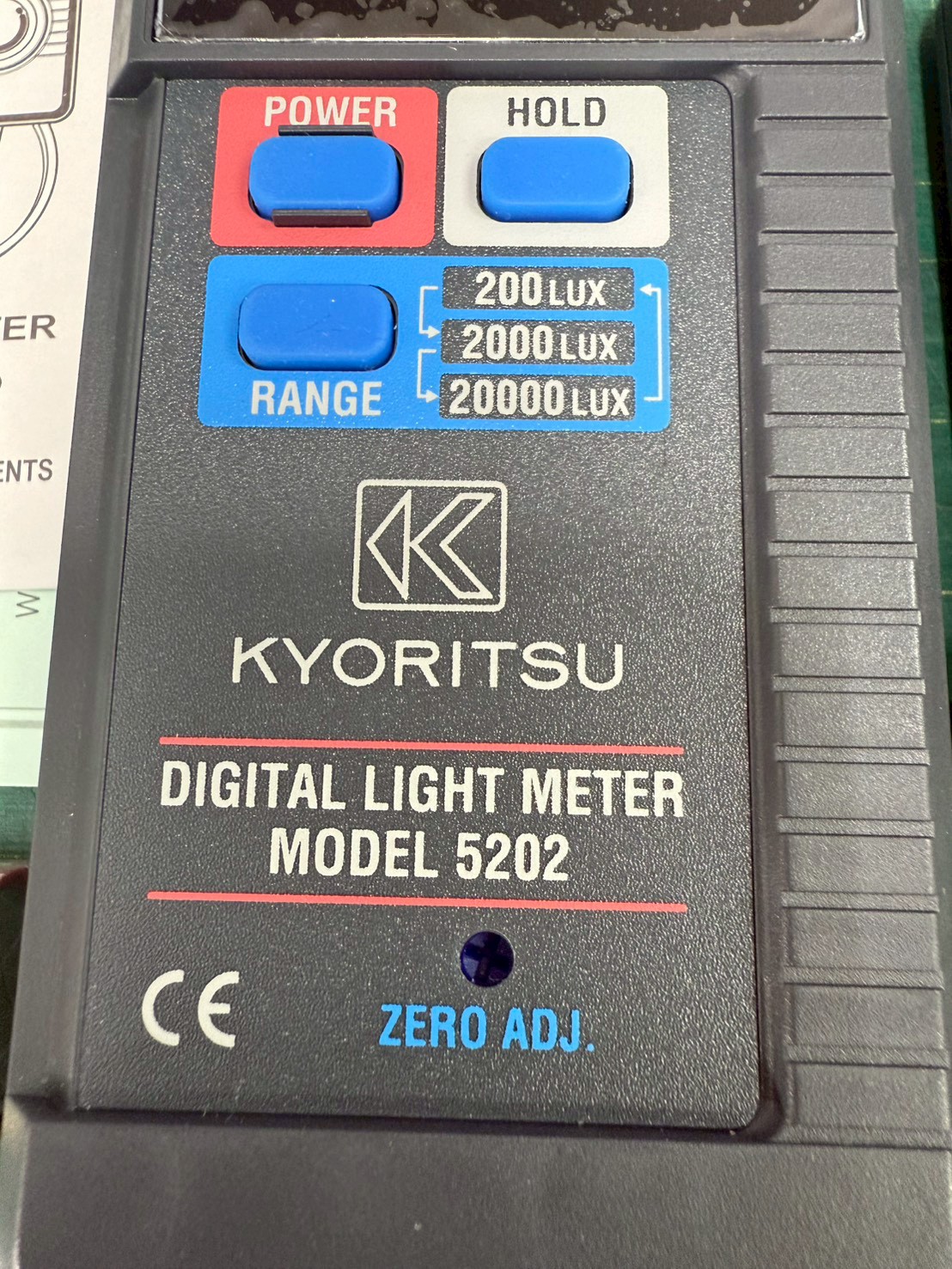 เครื่องวัดความเข้มแสง KYORITSU รุ่น 5202 Digital Light Meter