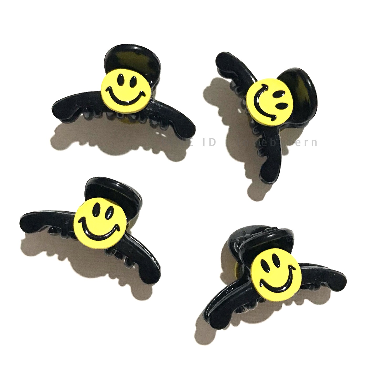 กิ๊บหนีบ smile งานเกาหลีคู่เล็ก 3.7 cm *ราคาต่อคู่ สวยหวาน น่ารัก กิ๊บแน่น ไม่กินผม เขี้ยว 2 ชั้น #MadeinKorea