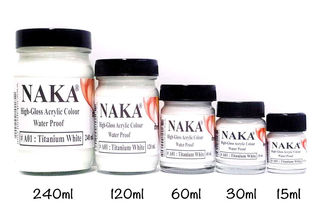A01 สีอะคริลิค Titanium White 60ml