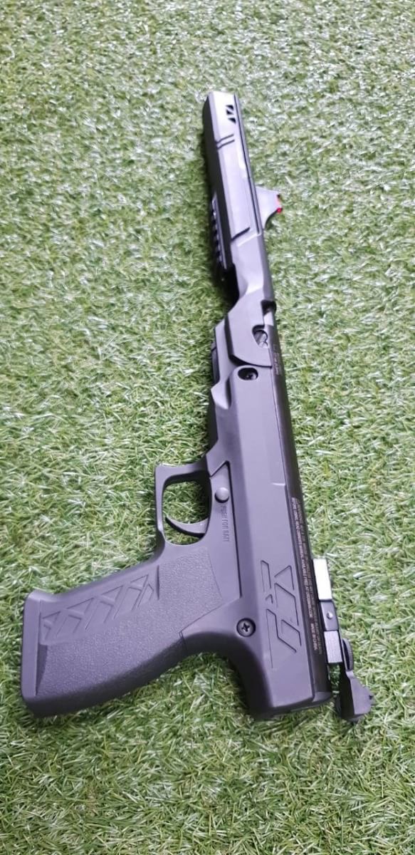 ปืนอัดลมสั้นระบบหักลำ ปืนอัดลมBenjamin ปืนอัดลมเบอร์1 Benjamin Trail NP Mark II .177cal. Air Pistol ปืนอัดลมเบอร์1 ✔Gun Weight น้ำหนัก 3.44 ✔Overall Length ความยาว 16" ✔Rail รางจับกล้อง 11mm dovetail ✔Mechanism Gas piston