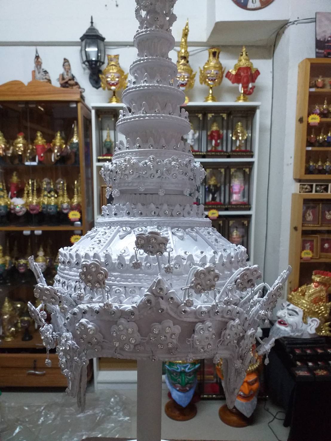 ชฎานาง ขนาดสวมหัว (งานอาร์ต) ประดับเพชร