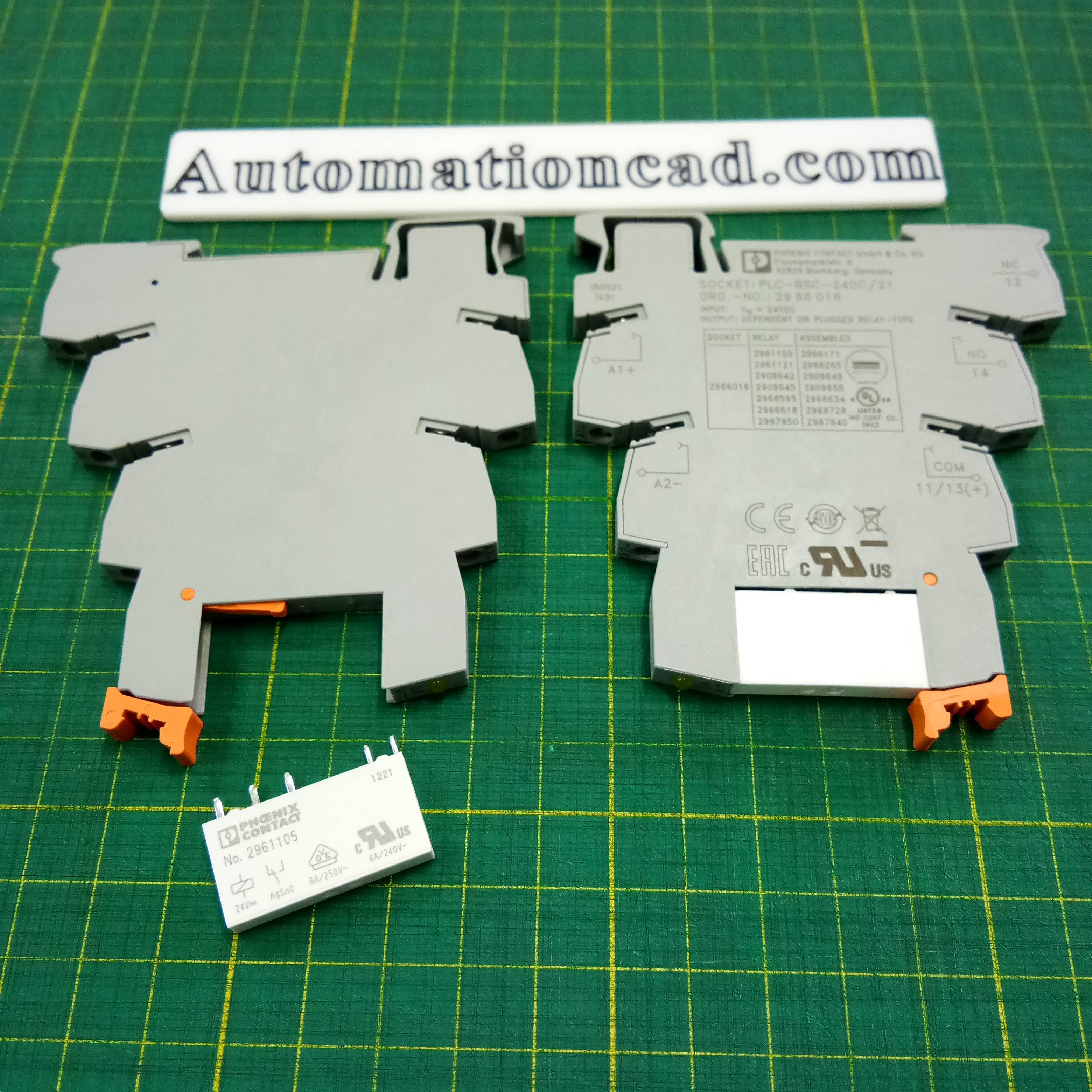 Relay Base PHOENIX CONTACT ซ็อกเก็ต PLC-BSC- 24DC/21 - 29 66 016