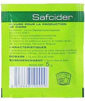 SafCider Yeast 5g.