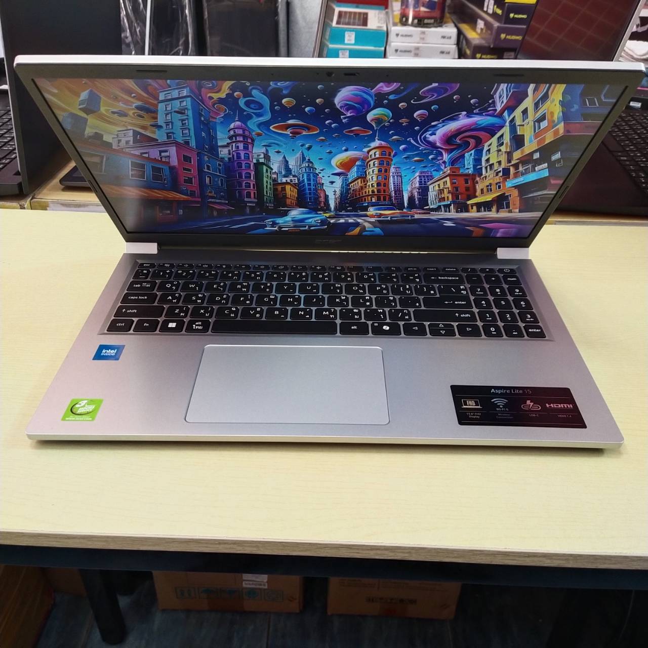 ACER ASPIRE LITE15 AL15-33P-C2Z9 สภาพเครื่อง 80% (ประกันศูนย์ Onsite 24/04/2027)