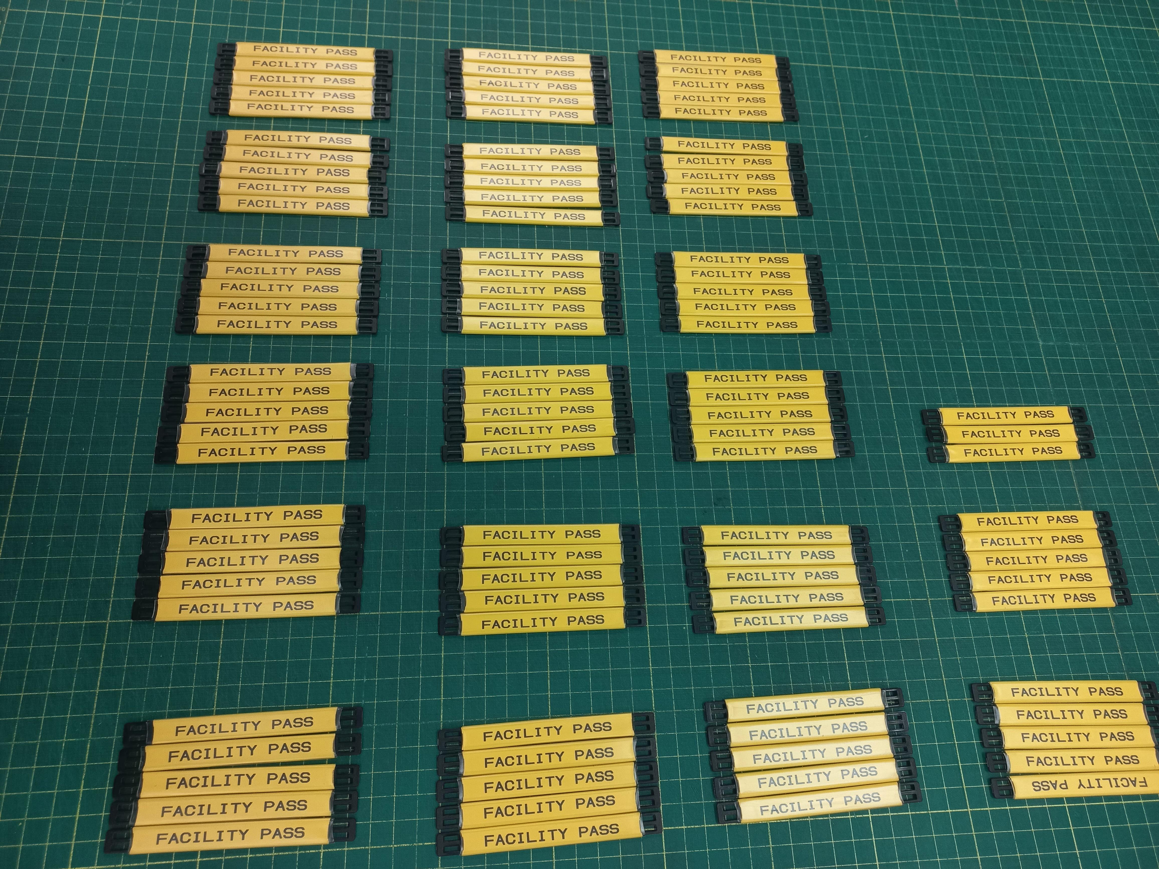 TAG มาร์คสายไฟ Polyurethane สีเหลือง เบอร์มาร์คสายไฟ CABLE MARKER