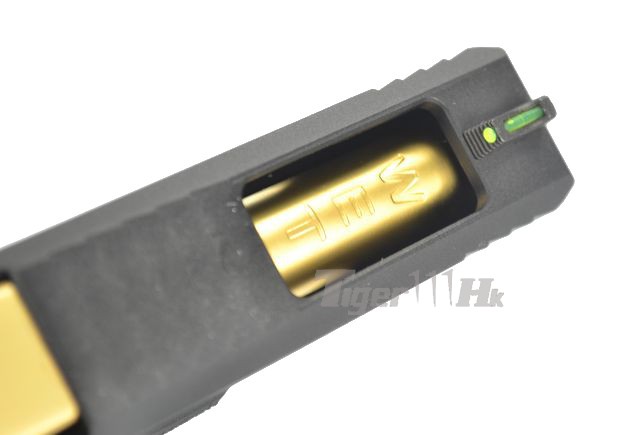 Glock17 T1 Gen4 สไลด์ดำ ท่อทอง เฟรมดำ WE