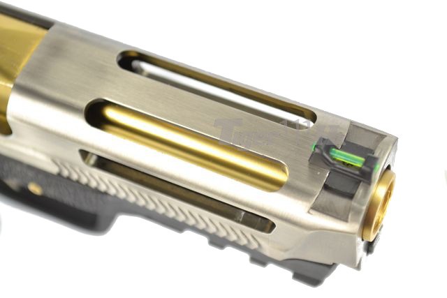 S&W M&P9 T5 B-Style สไลด์เงิน ท่อทอง เฟรมดำ