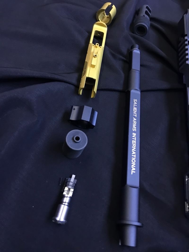 EMG SALIENT ARMS LICENSED SAI GBB KIT FOR MARUI MWS (shot) EMG Salient Arms Licensed SAI GBB Kit for Marui MWS (Long) Suitable for Tokyo Marui MWS Series Airsoft Gas Blow Back GBB Rifle Package Include: Guns Modify CNC Aluminum Body (Cerakote) Long Railed