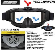 New.แว่น ESS Profile Turbofan Goggle มีพัดลมระบบอากาศไม่เป็นฝ้า สีดำ สีทราย สีเขียว