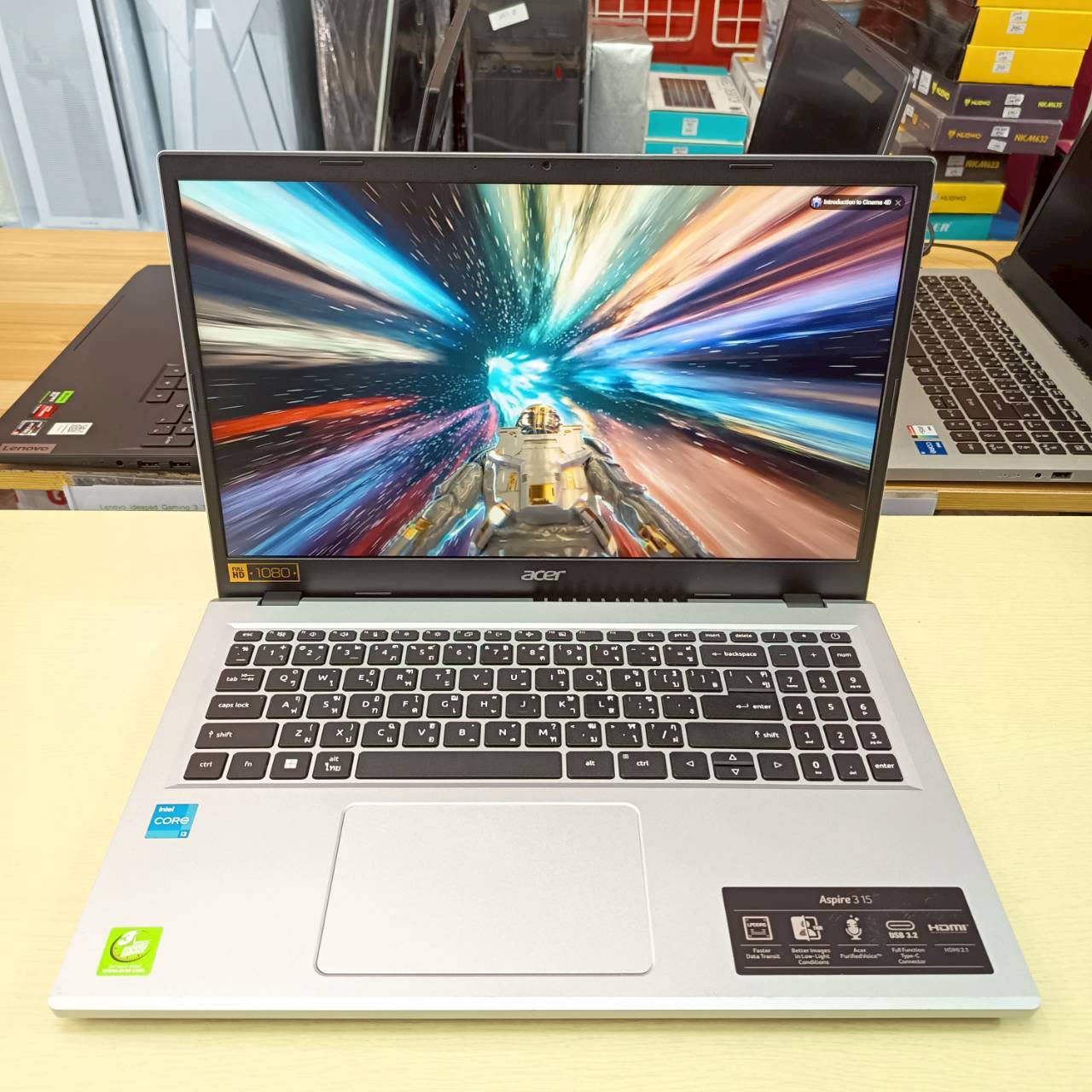 ACER ASPIRE 3 15 A315-510P-39F9 สภาพเครื่อง 80%