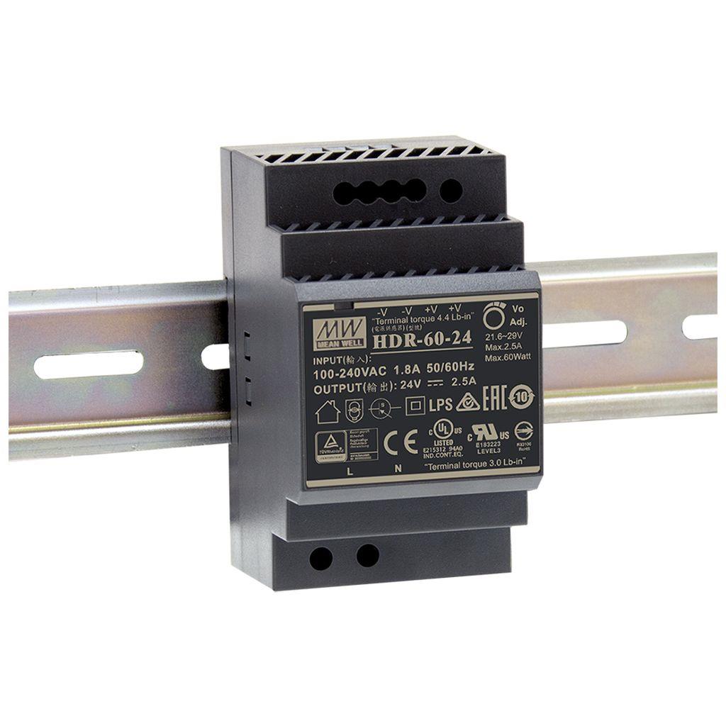 POWER SUPPLY 24VDC 60W MEANWELL พาวเวอร์ซัพพลาย 2.5A 24VDC