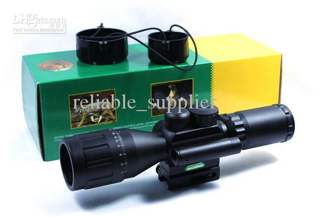 JGBG Accurate M8 3.5-10x40 AO Red&green illuminated compact scope with red laser sight