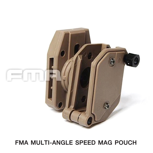 (shiny)...FMA multi-angle speed mag pouch #TB430 ผลิตจากวัสดุ Nylon PA66 ชั้นดี ใช้กับแม็กกาซีนได้ทั้ง 9 มม/11 มม/1911 ซองปรับหนืดได้ ตามความชอบ ปรับองศา ได้ตามความถนัด ใช้สอดเข็มขัด ขนาด 1.5" 3 สี ดำ ทราย แดงเลือดนก