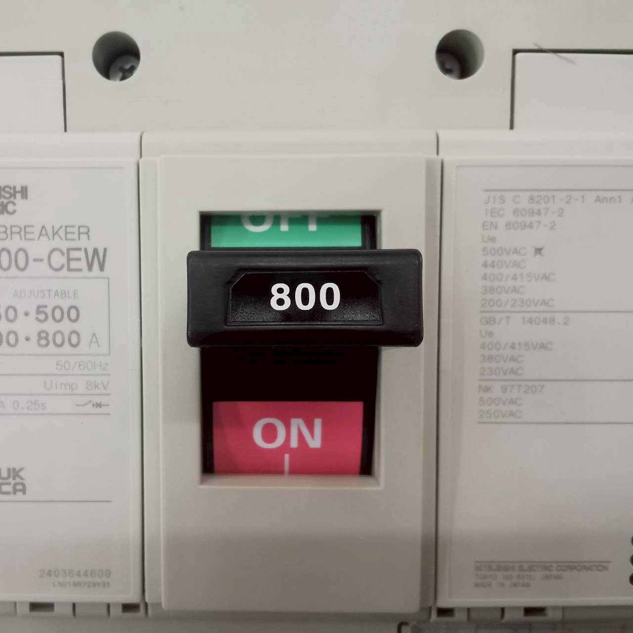 เบรกเกอร์ NF800-CEW 3P 800A มิตซูบิชิ MCCB MITSUBISHI NF800CEW 800A 3P