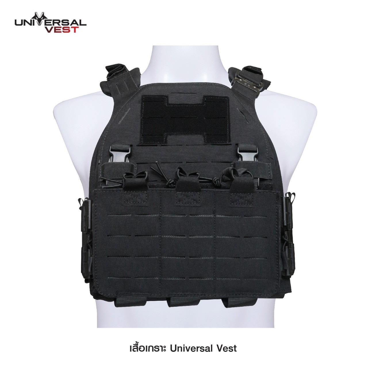(clapping hands)สินค้ามาใหม่ค่ะ (clapping hands) (fire)เสื้อเกราะ Universal Vest ( Universal Vest ) ♣ ผลิตจากผ้า Nylon 1000D เกรดคุณภาพ ♣ ติดตั้งชุดปลดไว 3 จุด ใช้งานสะดวก ♣ สายโอบข้างยางยืด มีช่องใส่แม็ก 5.56, วิทยุสื่อสาร หรืออุปกรณ