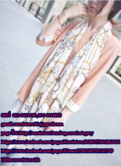 b0010ผ้าพันคอ ผ้าคลุมไหล่ ผ้าพันคอแฟชั่น ลายคลาสสิค
