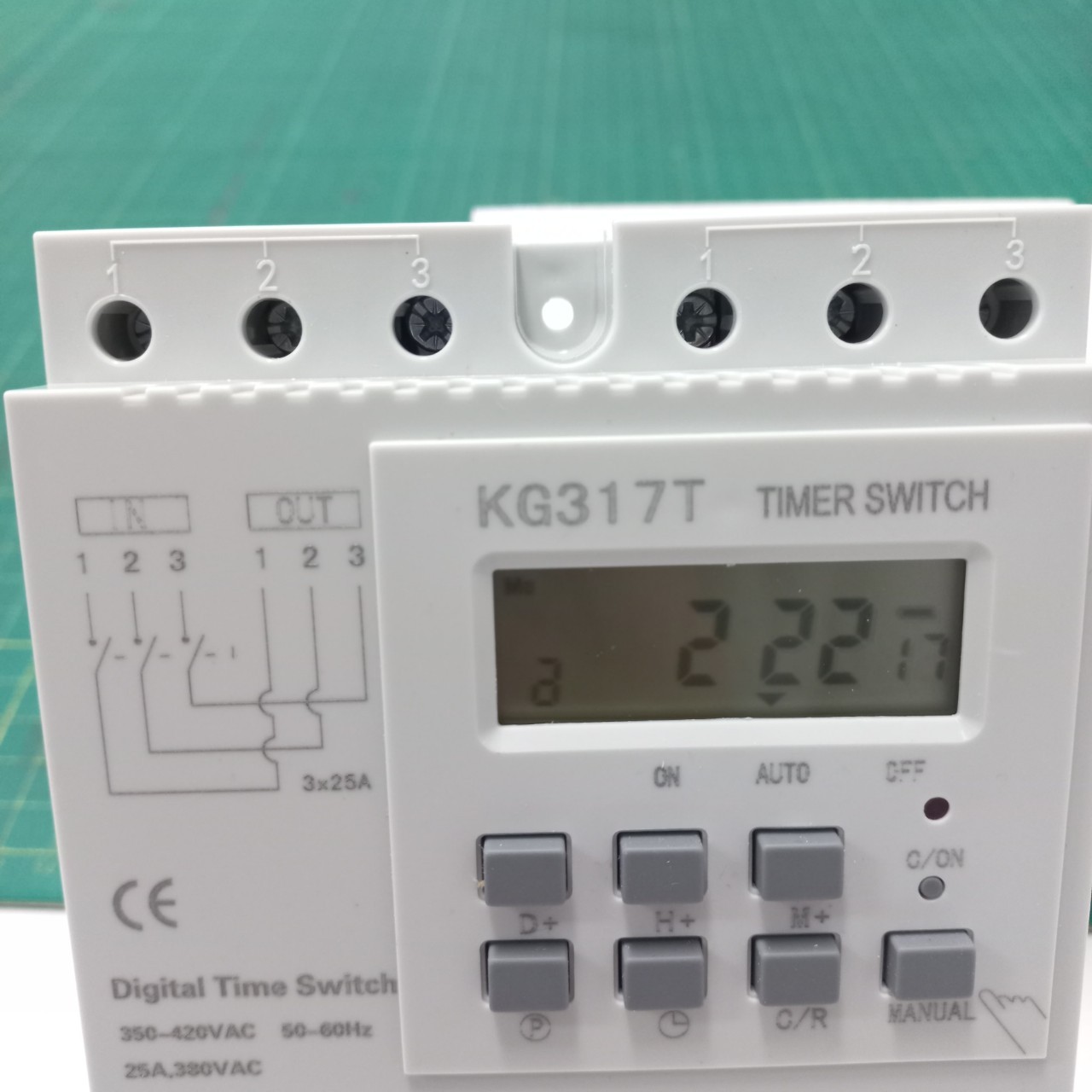 KG317T 380VAC นาฬิกาตั้งเวลาสัปดาห์ 30 โปรแกรม 3 Phase เครื่องตั้งเวลา เปิด-ปิด อุปกรณ์ไฟฟ้า อัตโนมัติ Timer Switch
