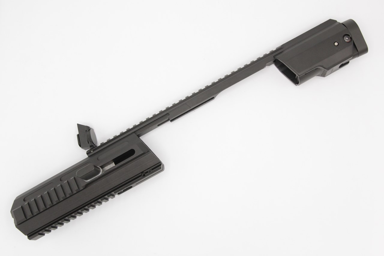 ชุดประกอบปืนสั้น Hera Glock H.E.R.A Arms Glock Carbine Conversion Kit สำหรับปืนGlock17/18/19 คุณสมบัติ : #ชุดแต่งที่จะเปลี่ยนปืนสั้นให้เป็นปืนยาว #ทำจากอลูมิเนียม ทำให้แข็งแรงทนทาน น้ำหนักเบา #ติดตั้งง่าย ราคา