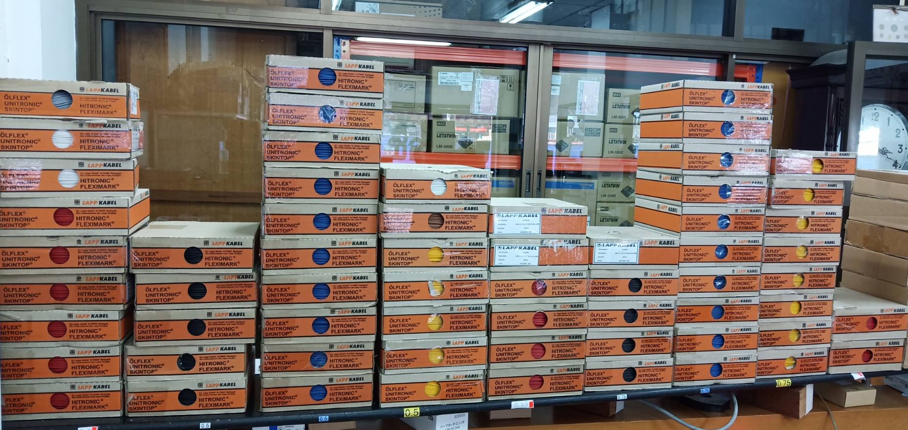 สายไฟ 2.5mm² H07VK สำหรับ WIRING ตู้คอนโทรล1,695.-/กล่อง กล่องละ 100 เมตร