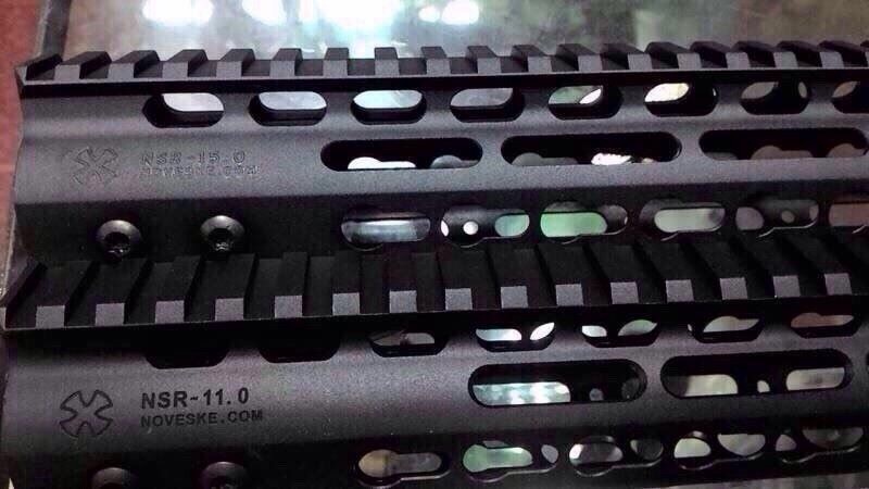 New.Noveske NSR 7.0" 9" 11" 15" Rail Handguard KeyMod inter-locking rail system (BK) ราคาพิเศษ