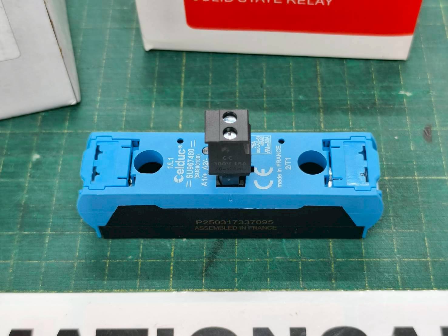 โซลิดสเตต 75A 600VAC input 3.5-32 VDC SOLID STATE RELAY CELDUC รุ่น SU967460