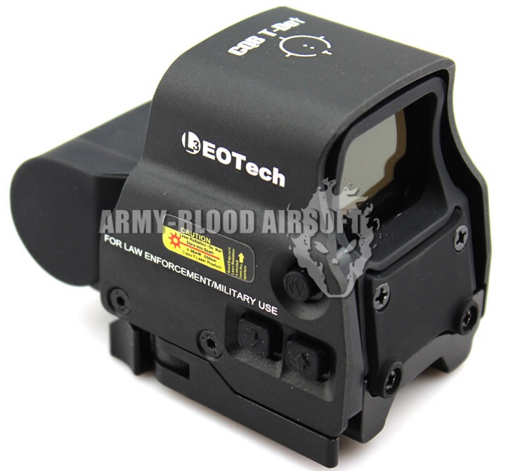 L-3 EOTech HWS EXPS3 Style Holographic Red Green Reflex T-Dot Sight with QD Mount & Case Side But (BK)