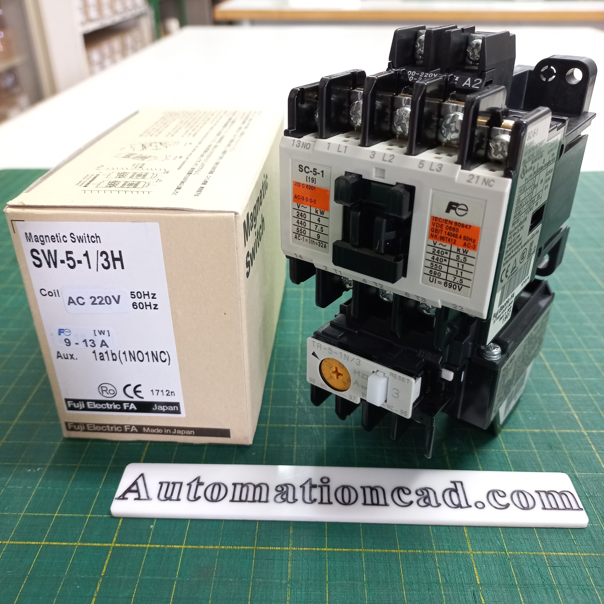 SC-5-1 CONTACTOR FUJI ELECTRIC แมกเนติก คอนแทคเตอร์ รุ่น SC-5-1 Coil 220V 3P 1NO+1NC 32A Magnetic Magnetic Switch