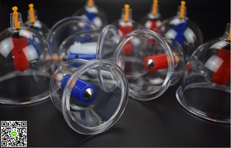 HE-110ถ้วยดูดสุญญากาศรักษาโรค ครอบแก้วสุญญากาศรรักษาโรค (Vacuum Cupping) แบบ24ถ้วย