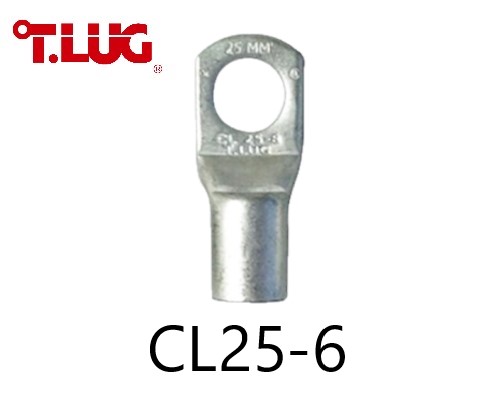 หางปลารุ่นหนาทรงยุโรป แบบท่อ CL 25-6 TLUG ใช้กับสาย 25 sq.mm (50 ชิ้น/ห่อ)
